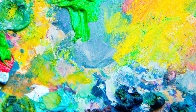 Image of oil-paint palette