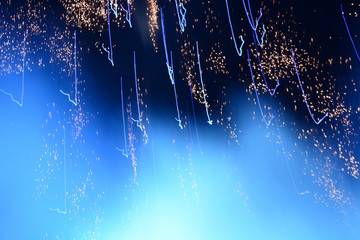 Obraz na płótnie Canvas fireworks in a night sky