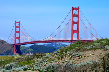 Baker Beach, Golden Gate Bridge, San Francisco, San Francisco Bay Area, Noord-Californië, Golden Gate Bridge, stranden, Californië, landschappen