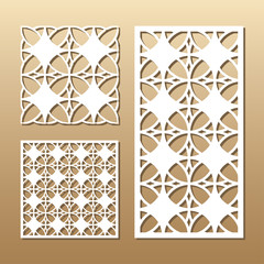 Fototapeta premium geometric laser cutting