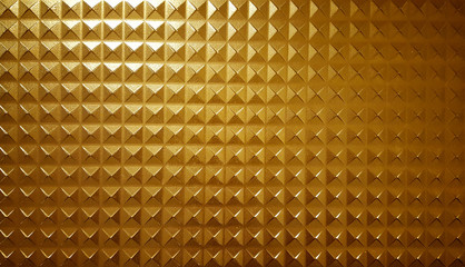 Dark golden squares shape abstract background