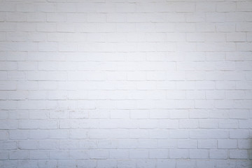 White brick wall for background