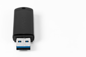 USB 3.0 Flash Drive isolated on white background