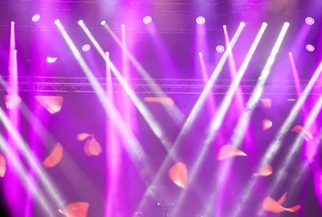 Cercles muraux Lumière et ombre Colorful stage lights
