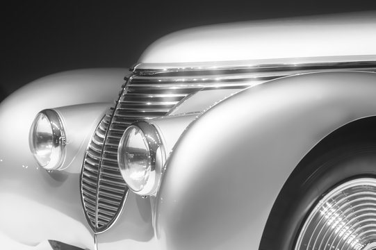 Classic Vintage Retro Car Detail Photo