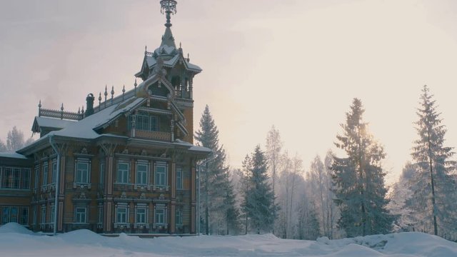 Traditional Russian Palace - Terem In A Forest.