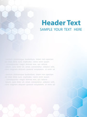 Vector Abstract geometric background. Template brochure design. Blue hexagon shape