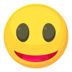 Smiley icon, cartoon style