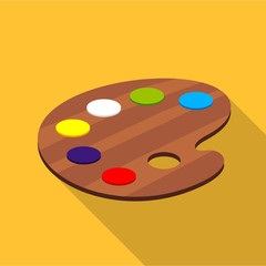 Palette icon, flat style