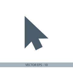  cursors icon, vector illustration. Flat design style 