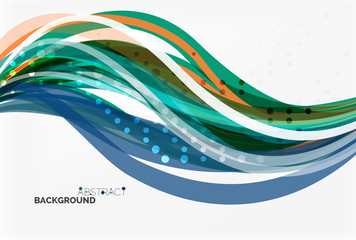 Colorful flowing wave abstract background