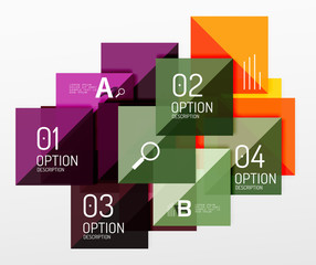 Vector square abstract background