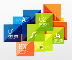 Vector square abstract background