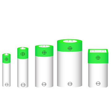 Different battery type set