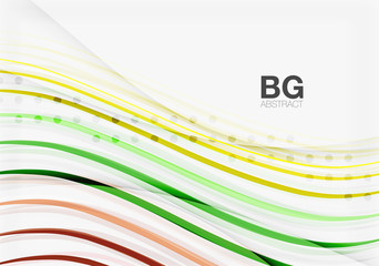 Naklejka premium Colorful vector stripes on grey