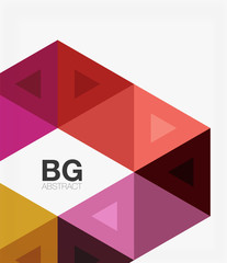 Triangle modern mosaic geometric template