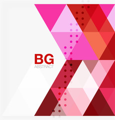 Triangle modern mosaic geometric template