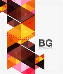 Triangle modern mosaic geometric template