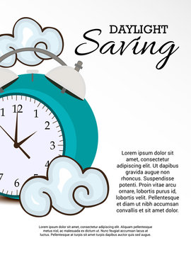 Daylight Savings Time with Clock Concept
