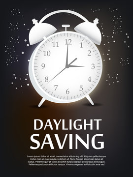 Daylight Savings Time with Clock Concept