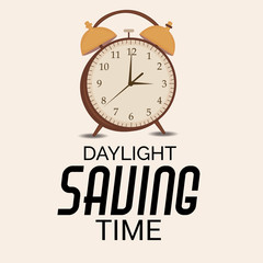 Obraz na płótnie Canvas Daylight Savings Time with Clock Concept