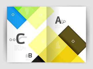 Business a4 business brochure geometrical template