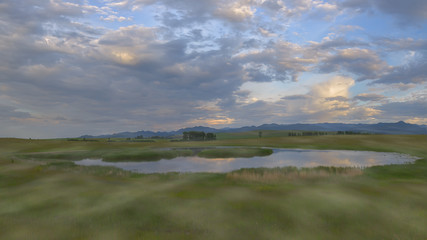 Summer landscape in Khakasia.