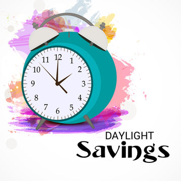 Daylight Savings Time with Clock Concept