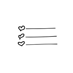 Check list vector icon. Hand