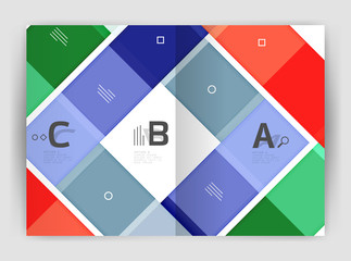 Colorful modern stripes business flyer