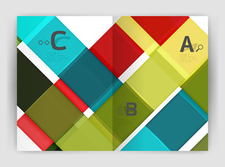 Business a4 business brochure geometrical template