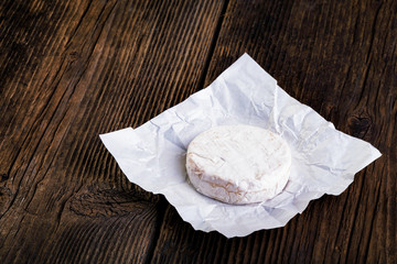 Cheese with white mold. Camembert or brie type.
