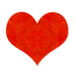 Abstract love heart symbol isolated