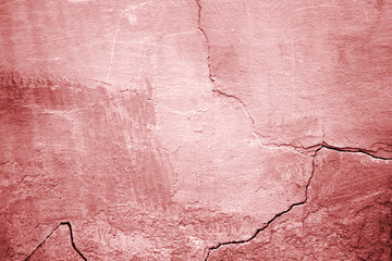 Red concrete wall background cement colored, abstract structure building
