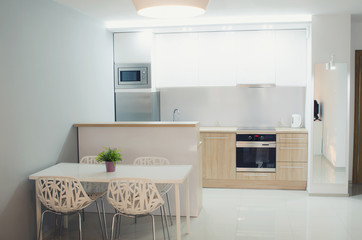 Empty apartment, modern flat