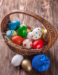 Colorful easter eggs