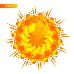 Abstract flower. Multicolored abstract background