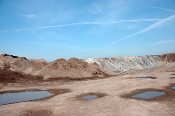 Industrial equipment in quarry 