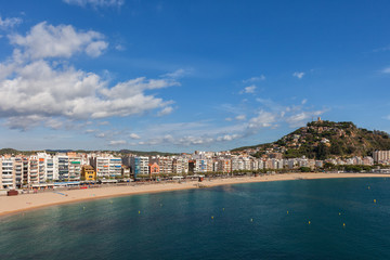 Fototapeta na wymiar Blanes Town on Costa Brava in Spain