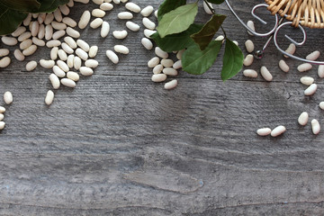white beans  as  a symbol healthy eating