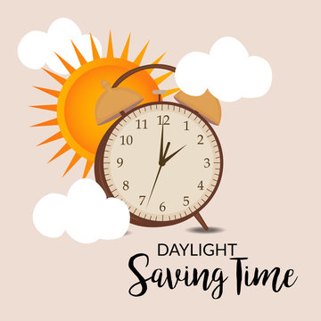Daylight Savings Time with Clock Concept
