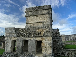 Naklejka premium Temple of the Frescos / Tulum, Mexico