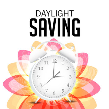 Daylight Savings Time with Clock Concept