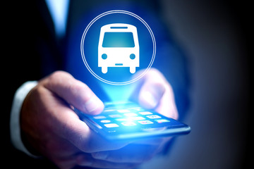 Concept of booking bus ticket online