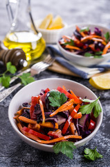 Salad of raw vegetables