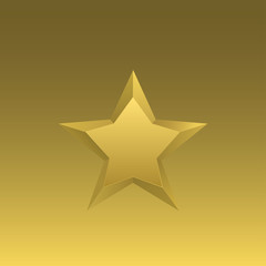 Golden star symbol