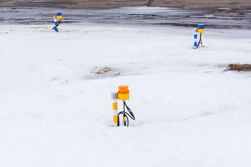 lights on the runway