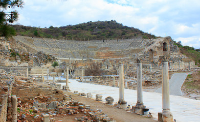 Obraz premium The Theatre of Ephesus Ancient City