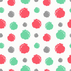 Simple seamless vector pattern with dots.