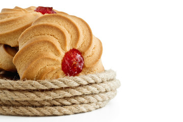 Round cookies and rope